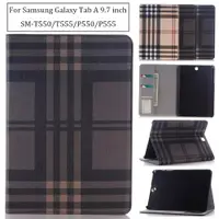 在飛比找蝦皮購物優惠-SAMSUNG 復古格子翻蓋皮套三星 Galaxy Tab 