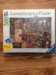 Ravensburger - "Dad's Shed" - Puzzle 500 piece Large Format NEW (JA)