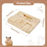 Guinea Pig Foraging Toy Wooden Hamsters Foraging Toy Rabbit Puzzle Toy teXPc