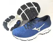 Mens Mizuno Wave Inspire 16 Waveknit Blue Athletic Running Sneakers Shoes