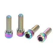 (Colorful)Bike Stem Bolts Screw M6 20mm Accurate Thread Rustproof Reliable HF