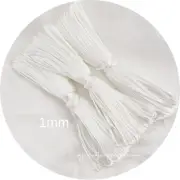 20m WHITE satin nylon cord 1.5mm DIY string beaded keyrings lanyards rope craft