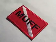 MUFF DIVER Flag Patch Morale Scuba diving diver down Hook and Loop DATY Lip