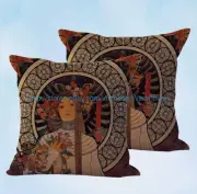 set of 2 Alphonse Trappistine cushion cover decorative pillow cover