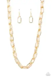 Paparazzi Tough Call Gold Necklace NWT