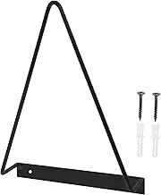 MINAOLULUS Vinyl Record Wall Mount Display Rack Triangular Album Holder for Home Office Stable Structure Space Saving Storage for Magazines Records Easy Installation