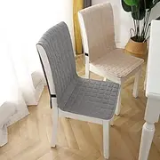 Dining Chair Cover Chair Seat Cushion Pad Slipcover High Back Dining Chair Cover Non-Slip with Ties Thick Durable and Washable Pads for Dining Room, Office, K