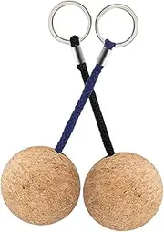 Abaodam 2pcs Natural Wood Floating Keychain for Water Sports Distinctive Design Portable Keyring for Kayaking Boating Fishing Sailing Durable Lightweight Buoyant Key Ring