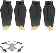 Mavic Pro Platinum Propellers, 2 Pairs of 8331F Noise Reduction Propellers Quick Release CW CCW Propellers Replacement Blades for DJI Mavic Pro Platinum/DJI Mavic Pro (Golden Stripe)