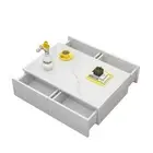 White Four Drawer High Gloss Coffee Table-J Birthday Gift For Men And Women SD