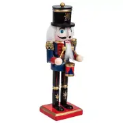 Nutcracker Traditional Wooden Ornaments Table Decorations Dining Room Blue