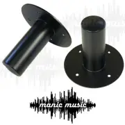2X Top Hat Speaker Tripod Stand Steel Adapter Insert 35mm Pair Heavy Duty Mount
