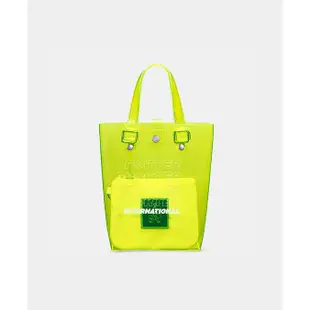 PORTER 黃色螢光手提袋 多功能海灘袋 時尚休閒代表 STAT螢光色系列與透明防水手提包 尺寸S 日po代購