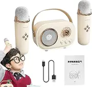 Karaoke Mic with Speaker, Karaoke Microphones Set, Portable Karaoke Combo Set, Travel Karaoke Mic with Charging Cable, Rechargeable Small Karaoke Microphones for Fun
