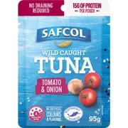 Safcol Wild Caught Tuna Tomato & Onion 95g