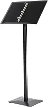 Floor Standing Church Pulpit with Iron Body and Base Podium 30-90° Angle Adjustable Lectern for Classroom,Weddings,Speech