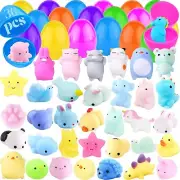 36Pack Mochi Squishy Filled with Easter Eggs Toys, Colorful Surprise...