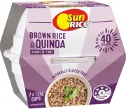 Sunrice Quin Brown Rice Cup 2 X 125 G