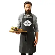 Festival Flower Eye White - Funny Novelty Kitchen Adult Apron
