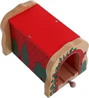 Generic Wooden Train Tunnel Accessory Wooden Train Track Model for Engaging Simulation Cave Tunnel for Home Kindergarten Play Promotes Parent Interaction