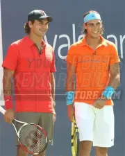 Roger Federer Rafael Nadal pre match duo smile 8x10 11x14 16x20 photo 710