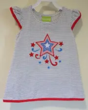 NWT Classic Whimsy Appliqued Patriotic Dress Girl's Size 5