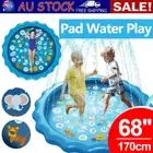 68'' Inflatable Water Play Mat Kids Splash Pad for Boys Girls-Outdoor Alphabet