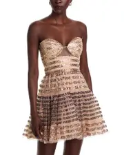 Bcbgmaxazria Ombre Sequin Dress