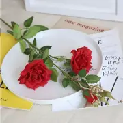 Artificial Rose Flower Stem Home Decoration Set of 3