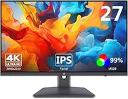 Z-Edge 27 Inch 4K Monitor UHD(3840x2160) IPS Panel 75Hz(DP) LED Monitor, 250 cd/m², HDR10, FreeSync, Flicker Free, HDMI x2, DisplayPort x2