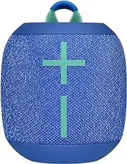 [Ultimate Ears] Wonderboom 2, Portable Wireless Bluetooth Speaker, Big Bass 360 Sound, Waterproof / Dustproof IP67, Floatable, 100 Ft Range - Bermuda Blue