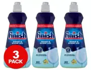 3 x Finish Rinse & Shine Aid Lemon Sparkle 400mL