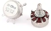 Aexit 2 (Potentiometer) Pcs 4 Pin Single Turn Linear Rotary Taper Carbon Potentiometer 2W 1M (46ry650qf575) Ohm WTH118