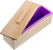 jojofuny Natural Wooden Soap Mold Set Reusable Safe Box Mold for Soap Making Practical Non Stick Design for Easy Release Cleaning Durable Lightweight Handmade Soap Tool