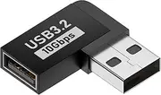 90 Degree USB C Female Adapter Right Angle Type A Converter On The Left Extender for PC Laptop Charger Bank and More