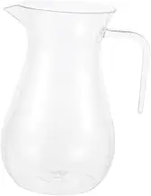 VERDANVERSE 1 PC Wide Mouth Liquor Dispenser Whiskey Bottle Barware Supply Transparent Wine Container Smooth Pouring Design Versatile for Water Juices Cocktails and More