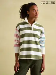Joules Lara Multi Boxy Fit Rugby Shirt (Q94507) | $138