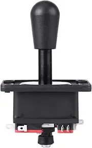 SUNFECILI Walfront Arcade Joystick, Durable American Style 4 or 8 Way Game Joystick with Microswitch Replacement Parts for Arcade Games Machine and Other PC Fighting Games