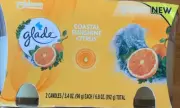 Glade Candle Jar, Air Freshener, Coastal Sunshine Citrus, 3.4 Oz, 2 Count