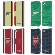 OFFICIAL ARSENAL FC 2021/22 CREST KIT LEATHER BOOK CASE FOR APPLE iPOD TOUCH MP3