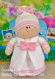 Kindle Edition Knitting Pattern Ready for Bed Twin Girl Soft Toy. Quick, Easy Knit Handmade Gifts: Make your own knitted twin girl soft toy who is all ready for a bedtime story with her brother.