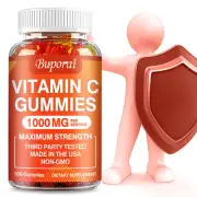 Vitamin C Gummies 1000mg - Immune System & Energy Support,Antioxidant,Supplement