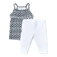 在飛比找博客來優惠-Carter’s 粉嫩圓點洋裝+褲子2件組-黑白 12 M
