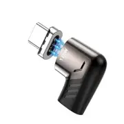 Magnetic USB C Adapter (1 Pack), 5Pins Type C Connector, Support 1Pack*Black