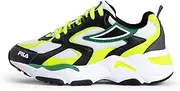 [FILA] Unisex Children's Cr-cw02 Ray Tracer Kids Trainers, Black Acid Lime, 34 EU