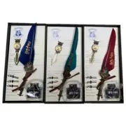 Harry Potter Vintage Feather Dip Pen Writing Set with ink Calligraphy Quill Pen