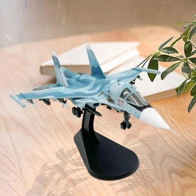 1/100 Scale SU35 Plane Realistic Airplane Adults Gifts Collections with Stand