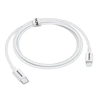 ADATA 威剛 MFI認證 30W PD USB-C to Lightning 1M 充電傳輸線(iPhone 14/13/12/11 快充線)