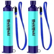 2x Water Filter Straw Portable Drink Water Filtration Purifier Survival/Prepping