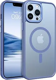 BENTOBEN Case for iPhone 13 Pro Max, Magnetic Case[Compatible with MagSafe] Translucent Matte Shockproof Women Men Protective Case Cover for iPhone 13 Pro Max 6.7 inch, Light Blue